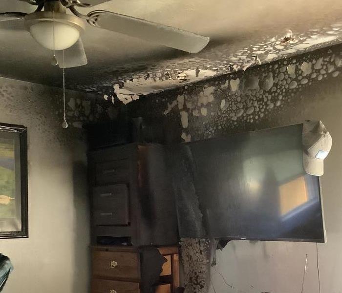 Smoke Damage In Master Bedroom